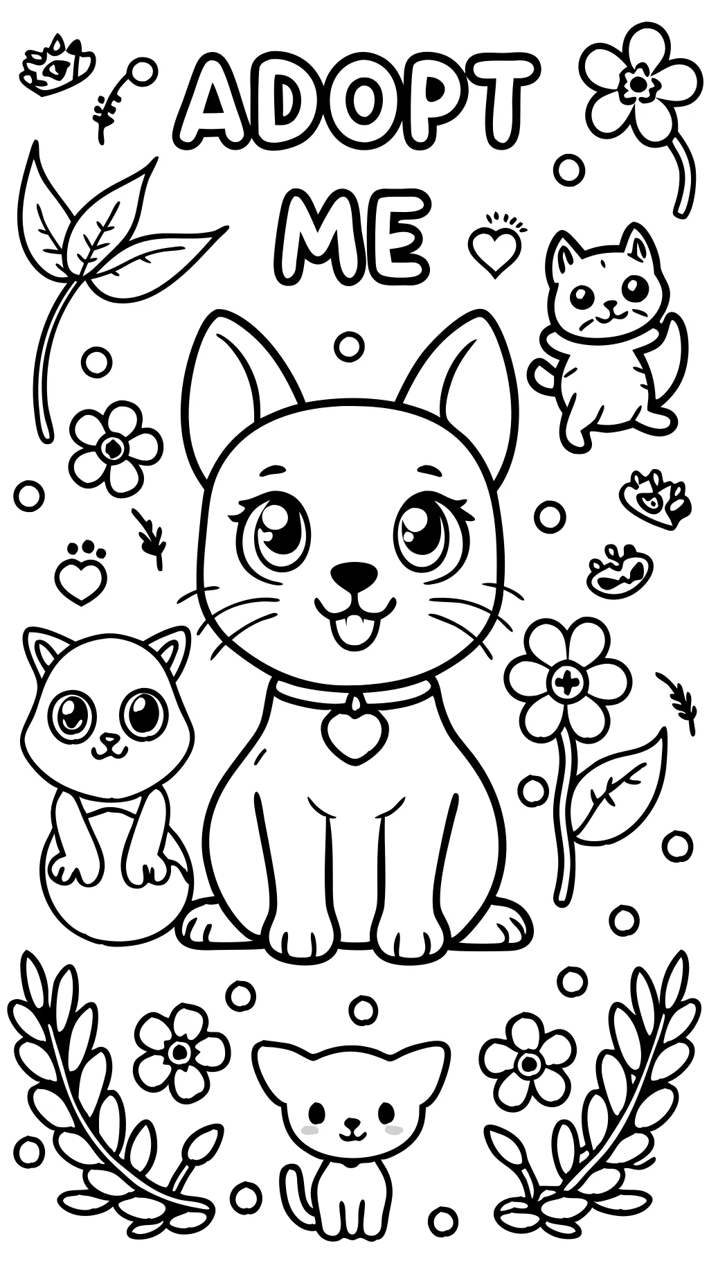 Adoptez-moi des coloriages pour animaux de compagnie